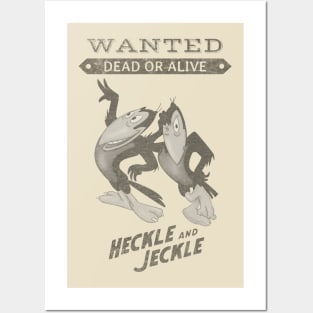 Heckle and Jeckle Retro Cartoons Posters and Art